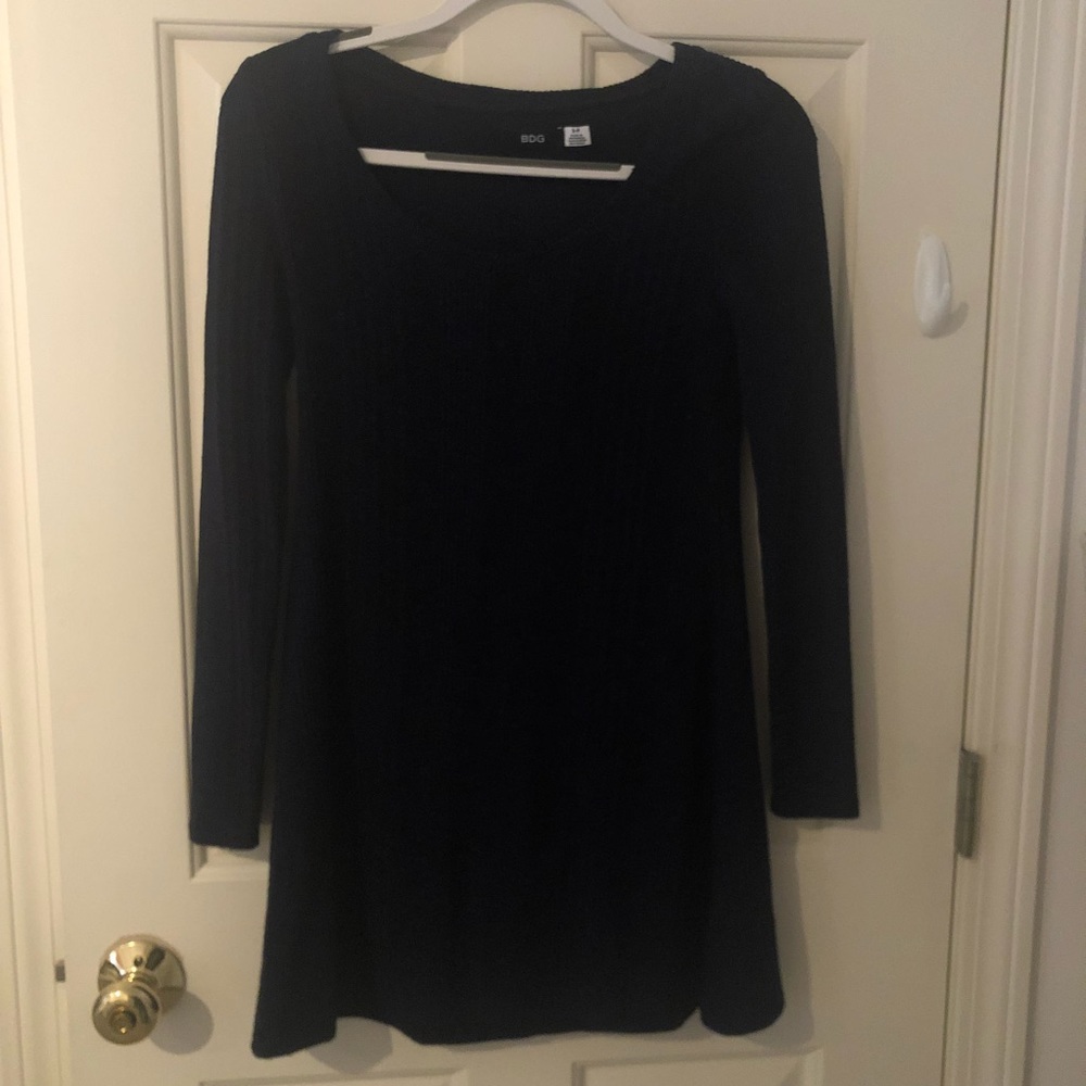 BDG navy cable knit dress